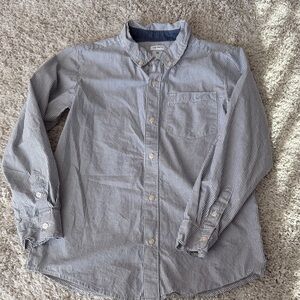 Carter's Navy and White Pinstripe Button-Down Shirt